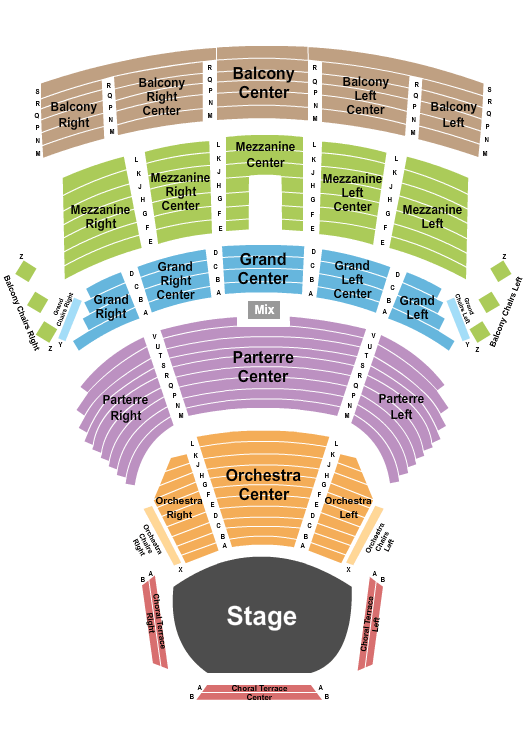 Joan and Irwin Jacobs Music Center Nutcracker Seating Chart